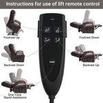 Dual-Motor Leather-Air Power Lift Recliner detail image 6
