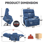 Chenille Dual-Motor Power Lift Recliner, 350 lb Capacity detail image 30