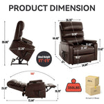 Dual-Motor Power Lift Heat & Massage Recliner detail image 2