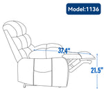 Chenille Power Lift Recliner detail image 9