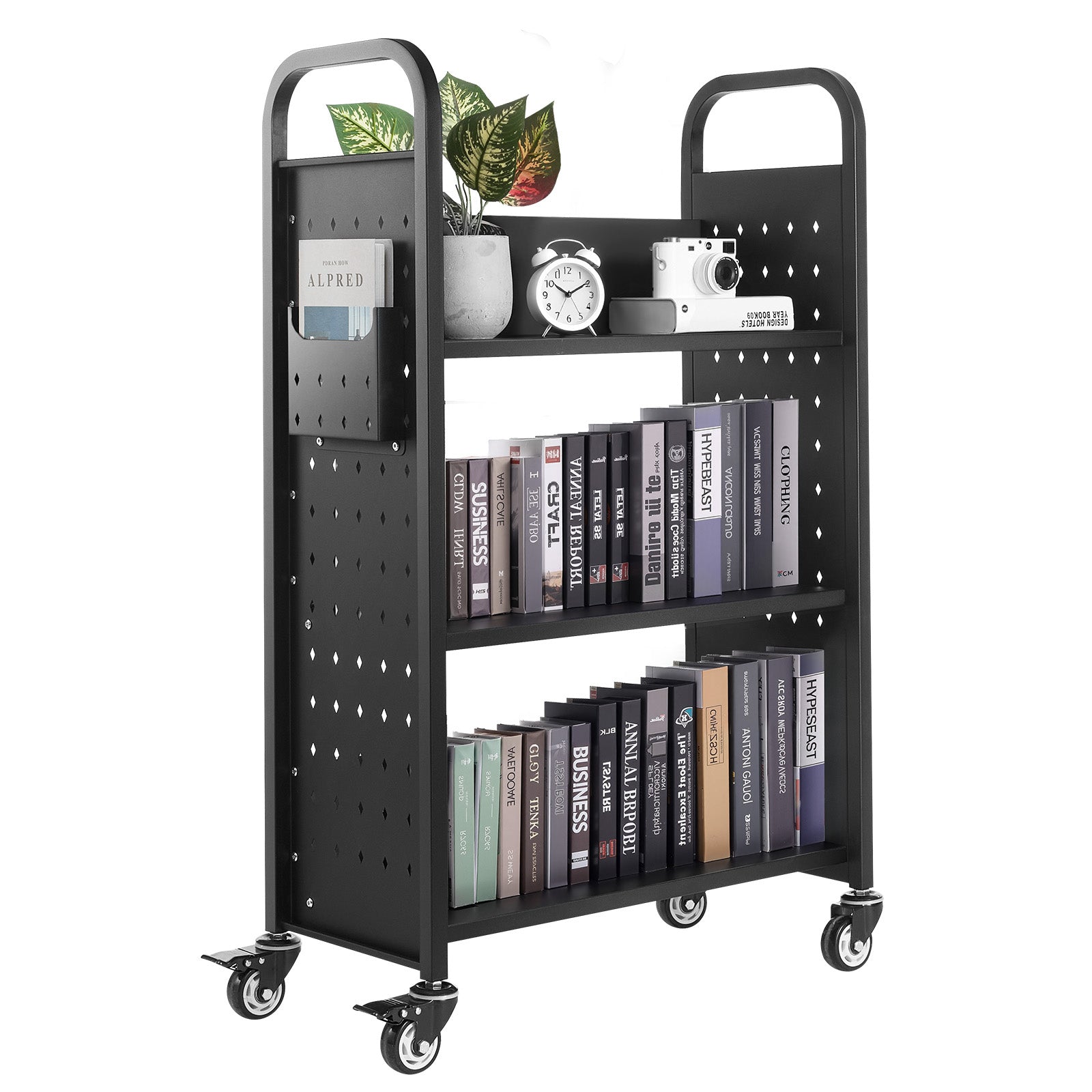 Heavy-Duty Rolling Utility Service Cart with 360° Swivel Wheels for workshop, garage, storage, or utility use