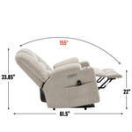 Large Dual-Motor Power Lift Heat & Massage Recliner detail image 95