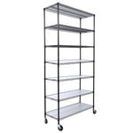 7-Tier Adjustable Wire Shelving Unit, 2450 lb Capacity for workshop, garage, storage, or utility use