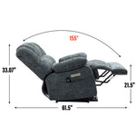 Chenille Power Lift Recliner detail image 35