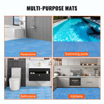 PVC Interlocking Drainage Garage Floor Tiles, 12" x 12" x 0.5" for workshop, garage, storage, or utility use