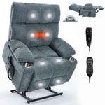 Chenille Dual-Motor Power Lift Recliner, 350 lb Capacity detail image 58