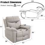 Chriki Power Recliner with Lift and Heating and Massage detail image 10