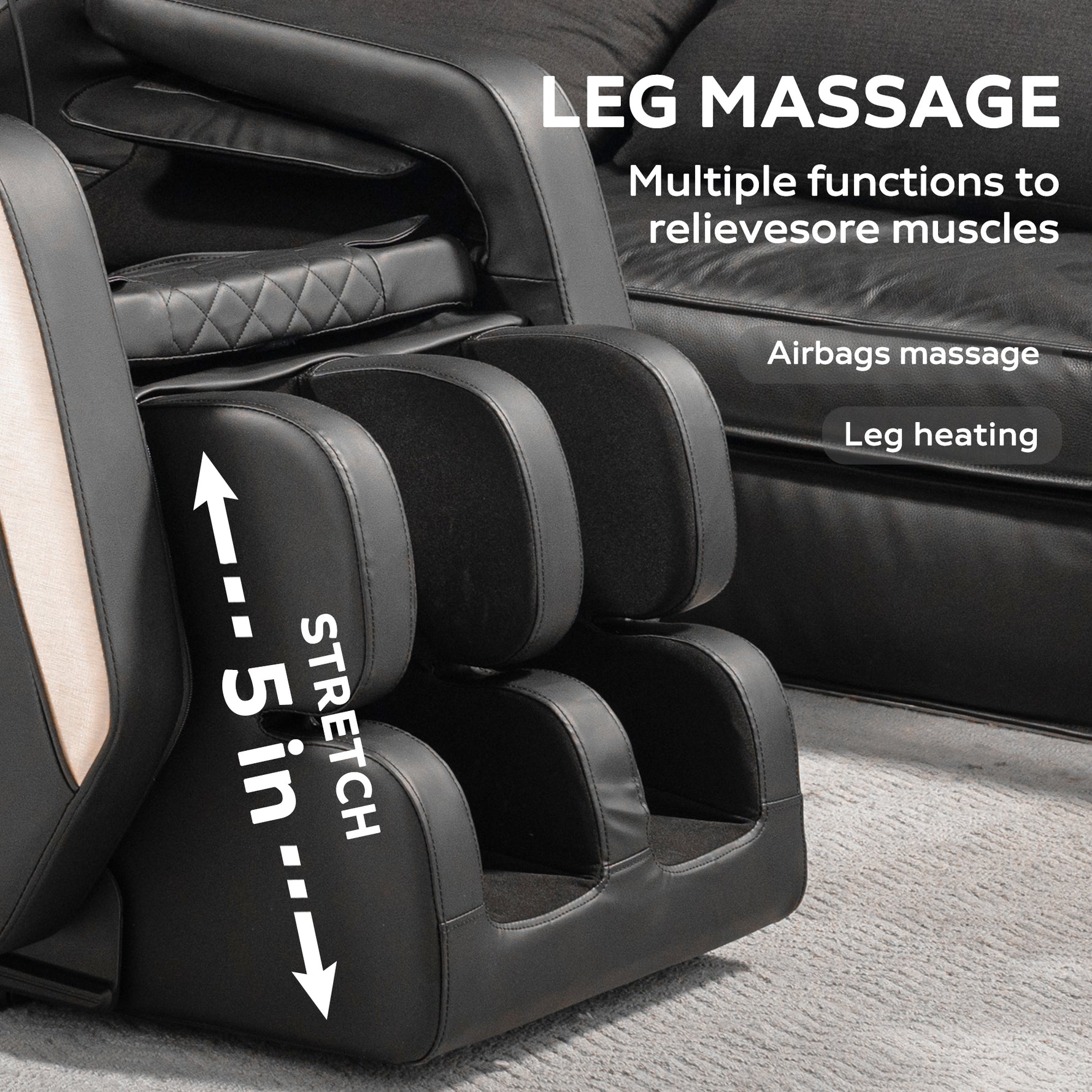 Zero Gravity Massage Recliner with Full-Body Air Pressure detail image 6
