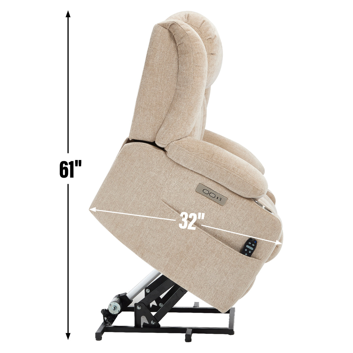 Dual-Motor Leather-Air Power Lift Recliner detail image 92