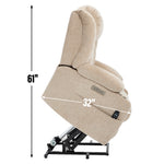 Dual-Motor Leather-Air Power Lift Recliner detail image 92