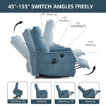 Single Motor Power Lift Recliner Chair with Massage & Heat detail image 4