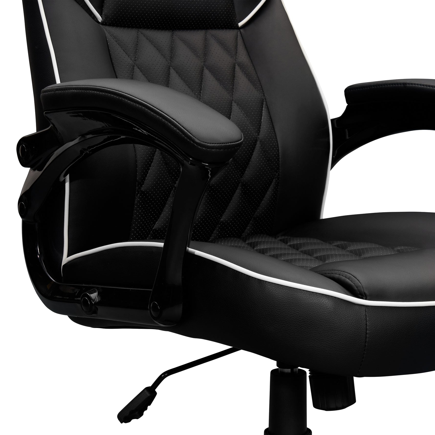 Techni Mobili High-Back Sport Executive Chair, Black for home office seating
