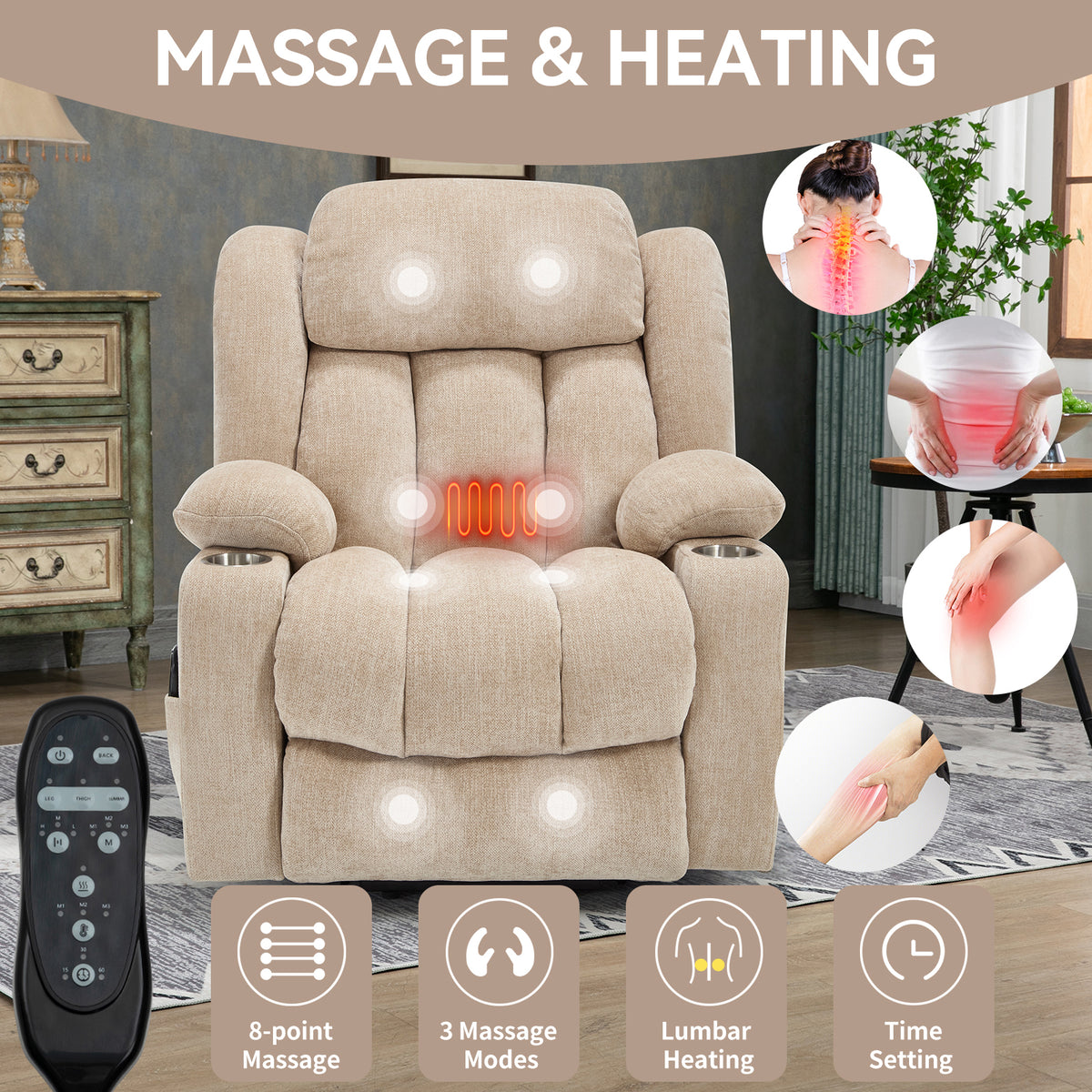 Dual-Motor Leather-Air Power Lift Recliner detail image 81