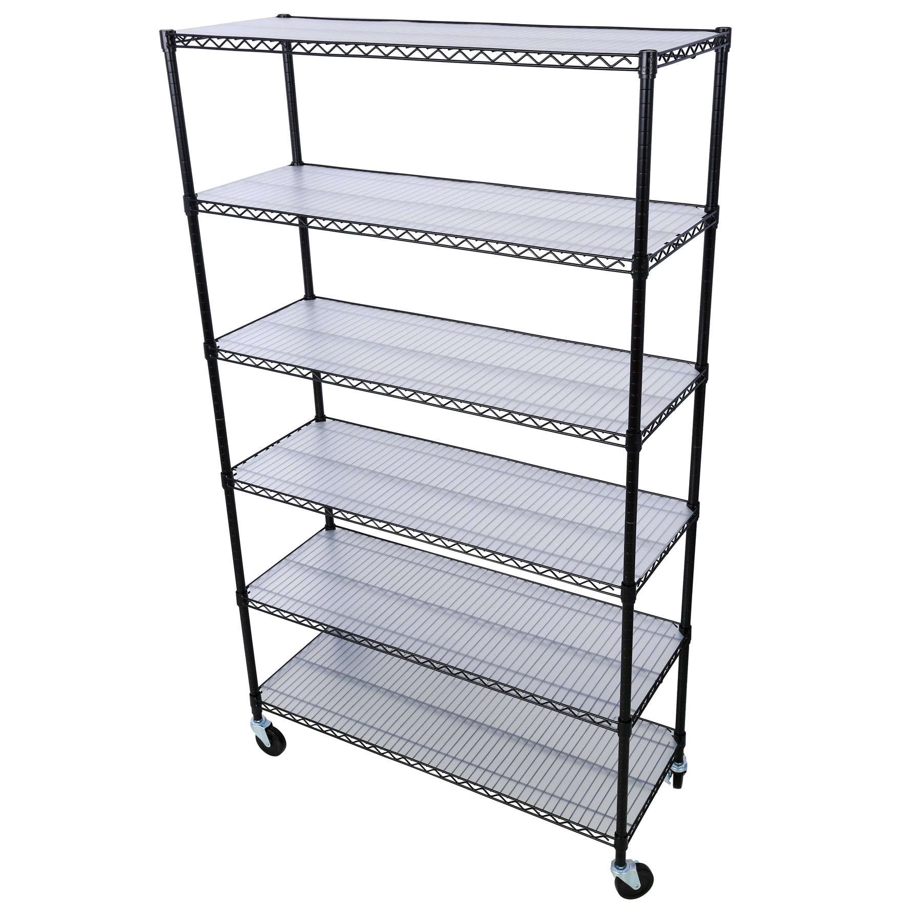 6-Tier NSF Wire Shelving Unit, 6000 lb Capacity for workshop, garage, storage, or utility use