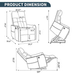 Single Motor Power Lift Recliner Chair with Massage & Heat detail image 3