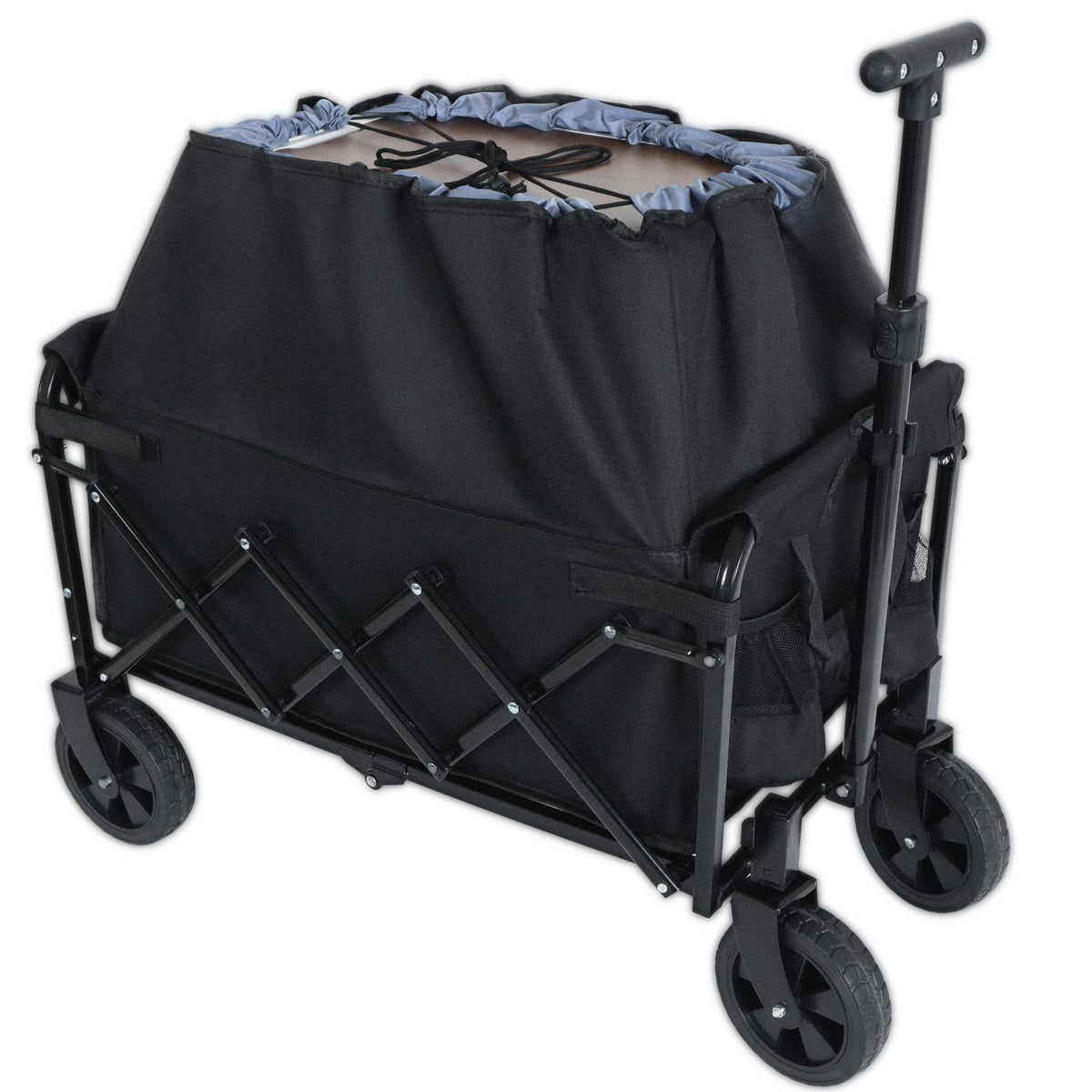 Expandable Dual-Layer Utility Wagon for workshop, garage, storage, or utility use