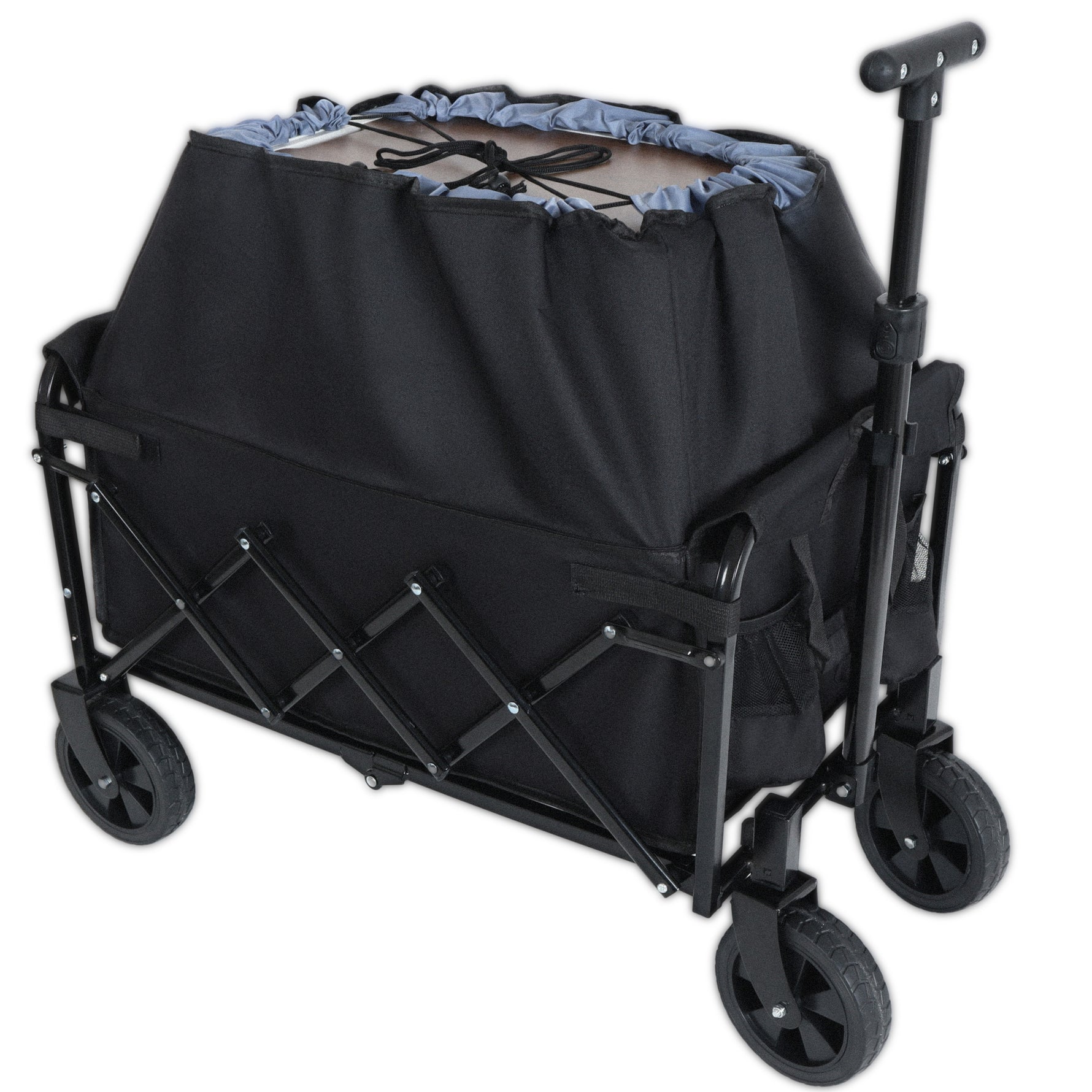 Expandable Dual-Layer Utility Wagon for workshop, garage, storage, or utility use