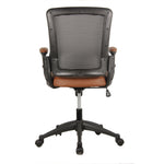 Techni Mobili Mid-Back Mesh Task Office Chair with Height Adjustable Arms for home office seating