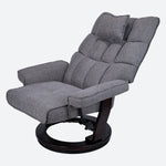 8-Point Massage Recliner with Ottoman, Heated Reclining Chair, Bent Wood Base detail image 18
