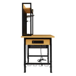 Heavy-Duty Adjustable Workbench with Pegboard & Wheels workshop project bench