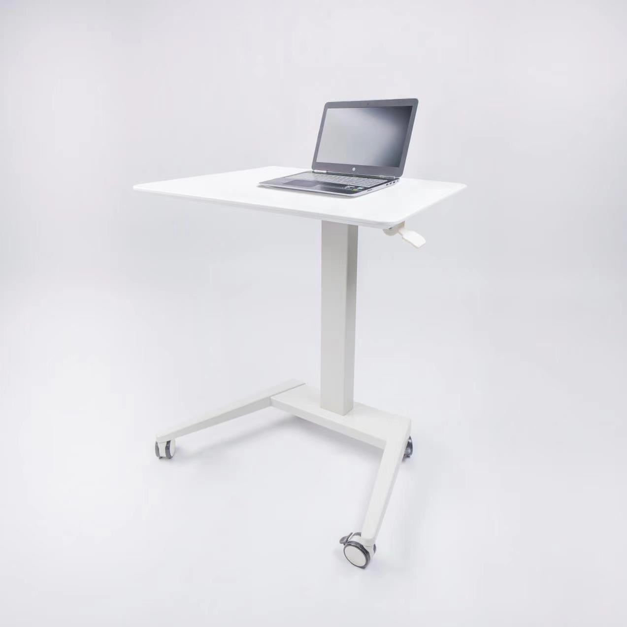 Compact Tech Desk Standing and Adjustable Desk - Sleek Space Mod