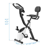Folding Stationary Bike with 16-Level Magnetic Resistance, 300 lb Capacity detail image 47