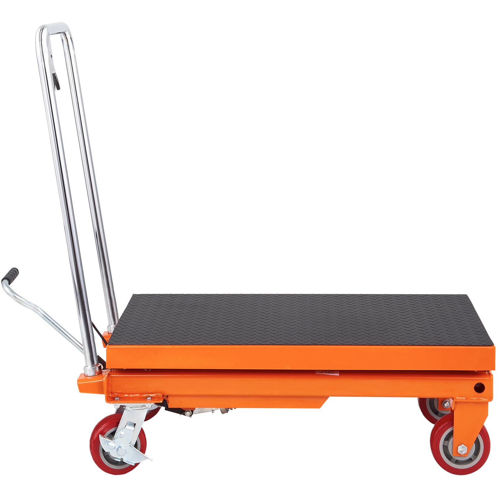 Manual Hydraulic Scissor Lift Table Cart with Non-Slip Pad for workshop, garage, storage, or utility use