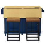 Farmhouse Kitchen Island with Drop Leaf, Power Outlet & 2 Seats product view 6