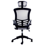 Techni Mobili High-Back Mesh Executive Chair, Silver Grey for home office seating