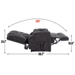 Dual-Motor Heat & Massage Power Lift Recliner, 350 lb Capacity detail image 45