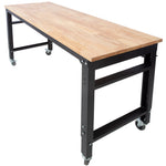 60" Rolling Adjustable Workbench workshop project bench