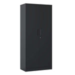 Locking Steel Garage Storage Cabinet with 4 Adjustable Shelves for workshop, garage, storage, or utility use