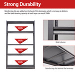 Industrial Heavy-Duty 5-Tier Adjustable Metal Shelving Unit for workshop, garage, storage, or utility use