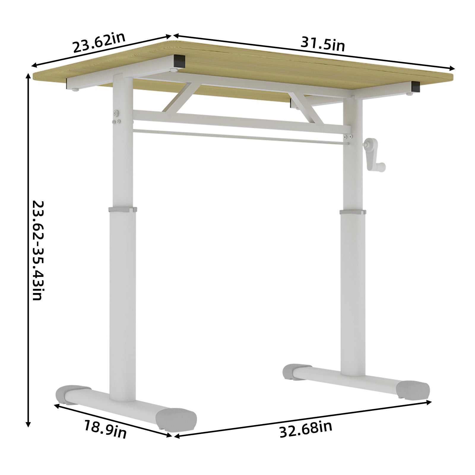 Height Adjustable Study Desk for Home Office workspace desk setup