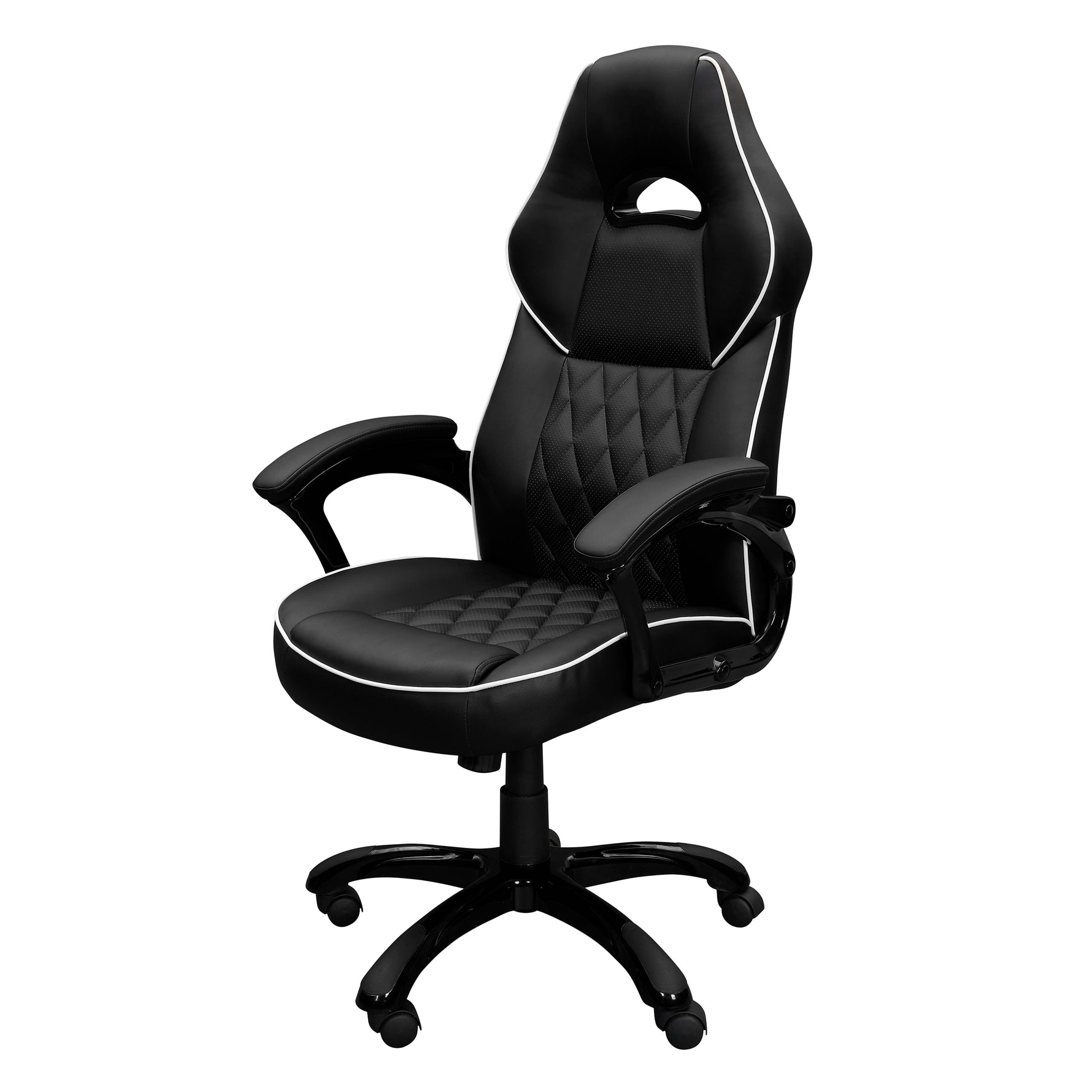 Techni Mobili High-Back Sport Executive Chair, Black for home office seating