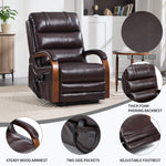 Dual-Motor Leather-Air Power Lift Recliner detail image 9