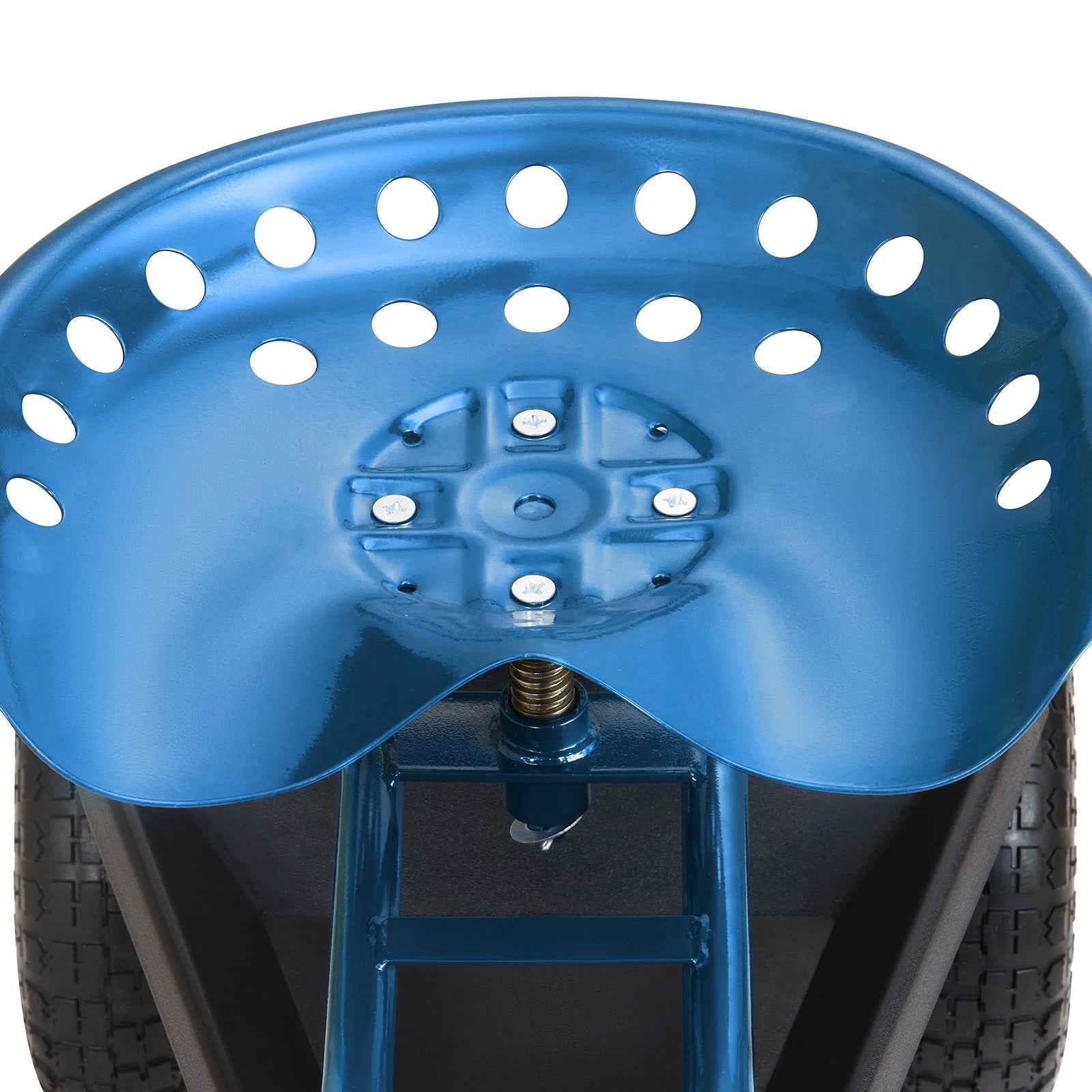 Rolling Garden Workseat with 360° Swivel Seat for workshop, garage, storage, or utility use