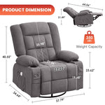 Kneading Massage Rocker Recliner with 4-Point 3D Kneading detail image 18