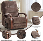 Power Chenille Lift Recliner Chair Dual Motor Infinite Position Up to 350 Pounds detail image 27