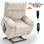 Dual-Motor Power Lift Recliner with Heat & Massage, 350 lb Capacity detail image 19