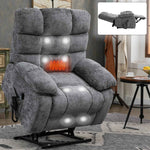 Dual-Motor Lift Recliner with Heat & Massage, 350 lb Capacity detail image 37