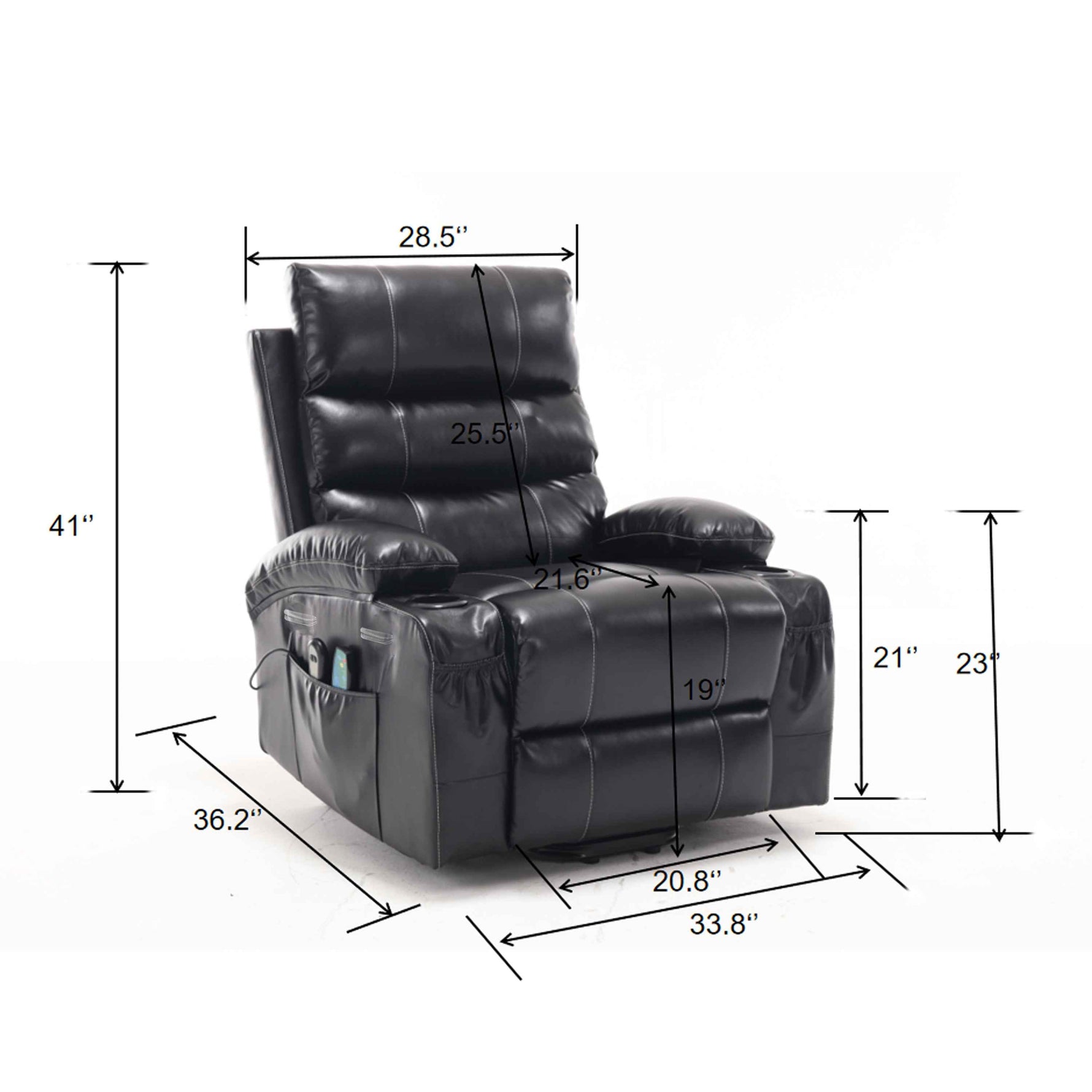 Electric Power Lift Recliner with 21" Seat Width detail image 20