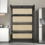 Industrial Heavy Duty Adjustable Metal Mesh Storage Shelving Unit for workshop, garage, storage, or utility use