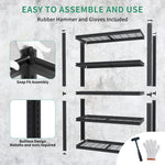 Industrial Heavy Duty Adjustable Metal Mesh Storage Shelving Unit for workshop, garage, storage, or utility use
