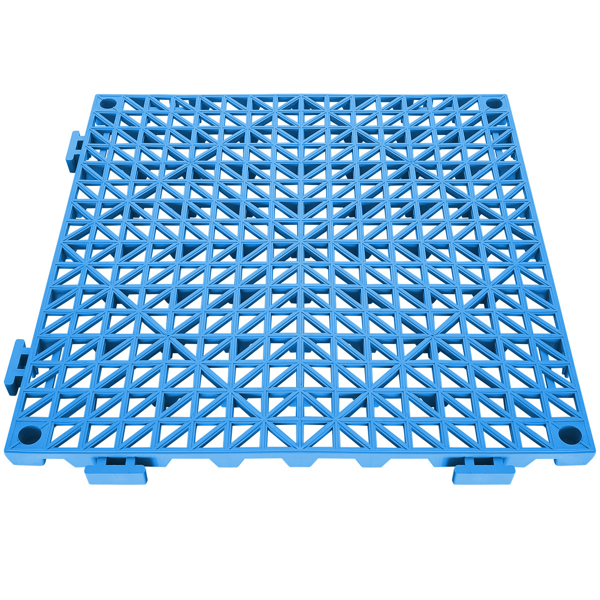 PVC Interlocking Drainage Garage Floor Tiles, 12" x 12" x 0.5" for workshop, garage, storage, or utility use