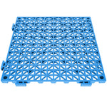 PVC Interlocking Drainage Garage Floor Tiles, 12" x 12" x 0.5" for workshop, garage, storage, or utility use