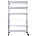 6-Tier NSF Wire Shelving Unit, 6000 lb Capacity for workshop, garage, storage, or utility use