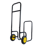 Rolling Steel Firewood Log Cart & Storage Rack for workshop, garage, storage, or utility use