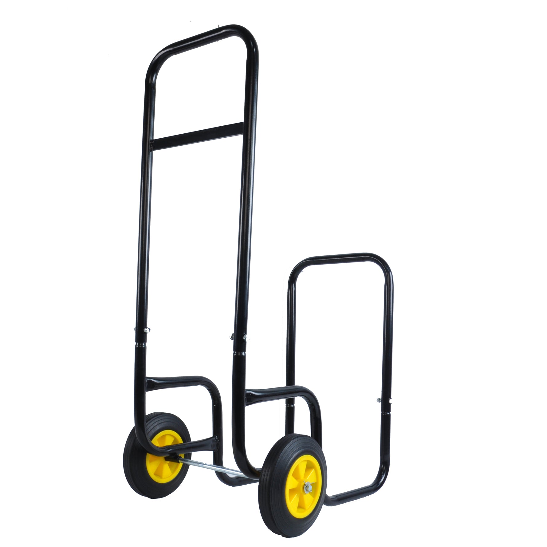 Rolling Steel Firewood Log Cart & Storage Rack for workshop, garage, storage, or utility use