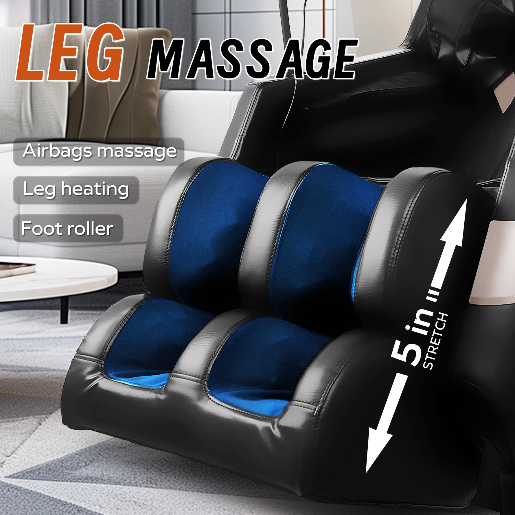 Zero Gravity Massage Chair with Bluetooth Speakers detail image 5
